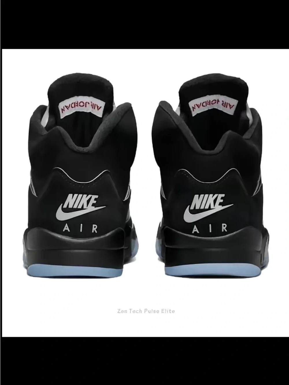 Jordan Black/White/Red Retro Basketball Sneakers